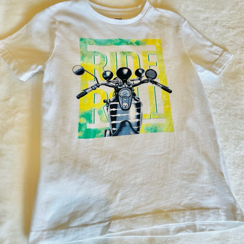 Mayoral Koszulka Motor Cotton T-shirt in White (Pre-Loved)